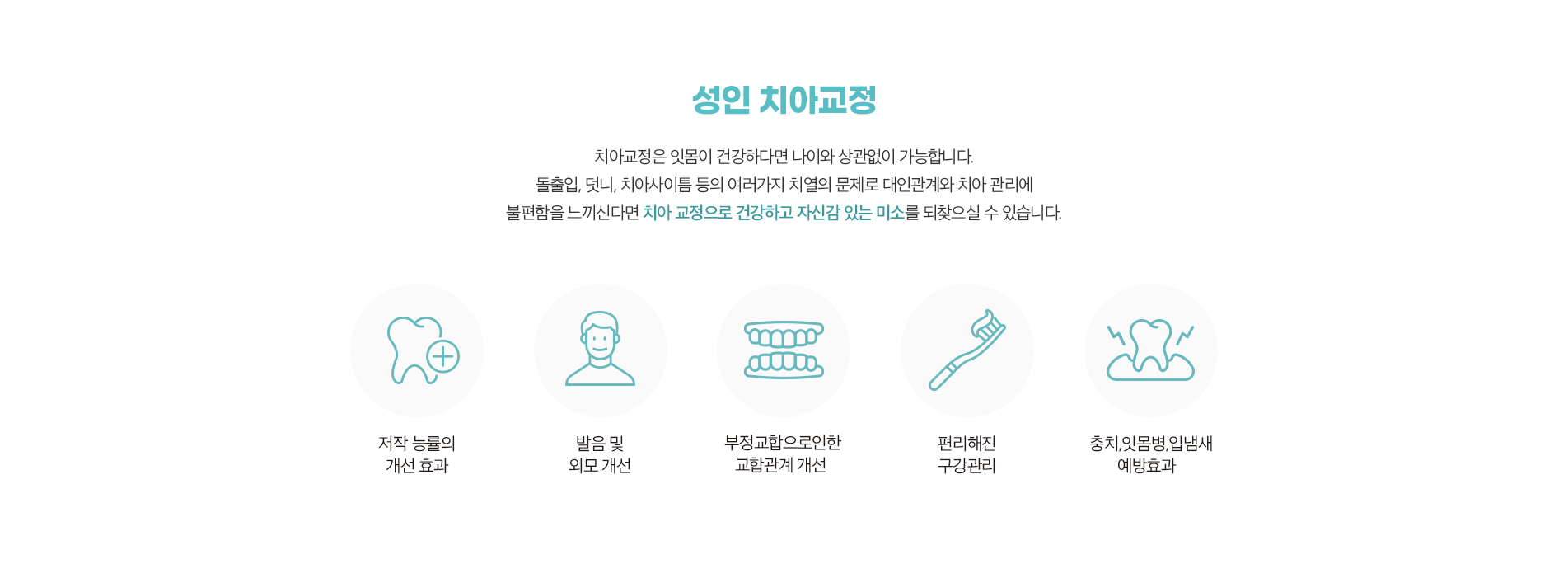 성인 치아교정